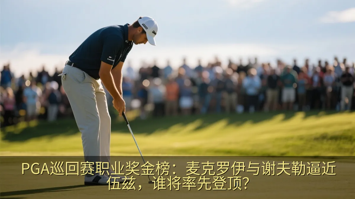 PGA巡回赛职业奖金榜：麦克罗伊与谢夫勒逼近伍兹，谁将率先登顶？