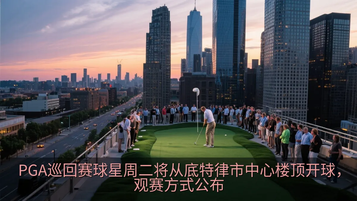 PGA巡回赛球星周二将从底特律市中心楼顶开球，观赛方式公布